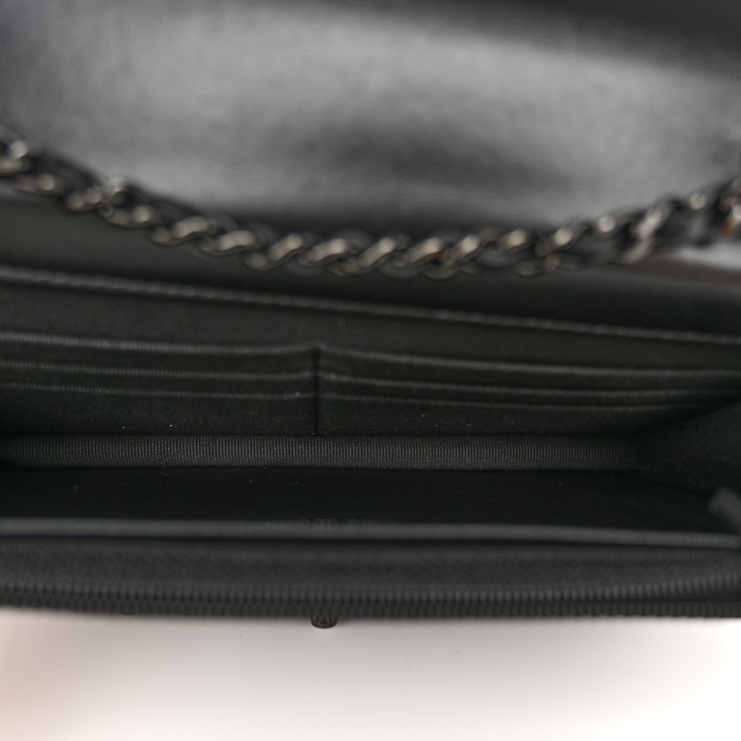 Chanel Lambskin Quilted Trendy CC Wallet On Chain WOC So Black 5 of 12