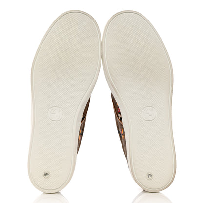 Gucci X DISNEY Mini Vintage GG Supreme Monogram Mickey Mouse Mens Slip-On Sneakers 9.5 Beige Vintage Sun Oil 5 of 9