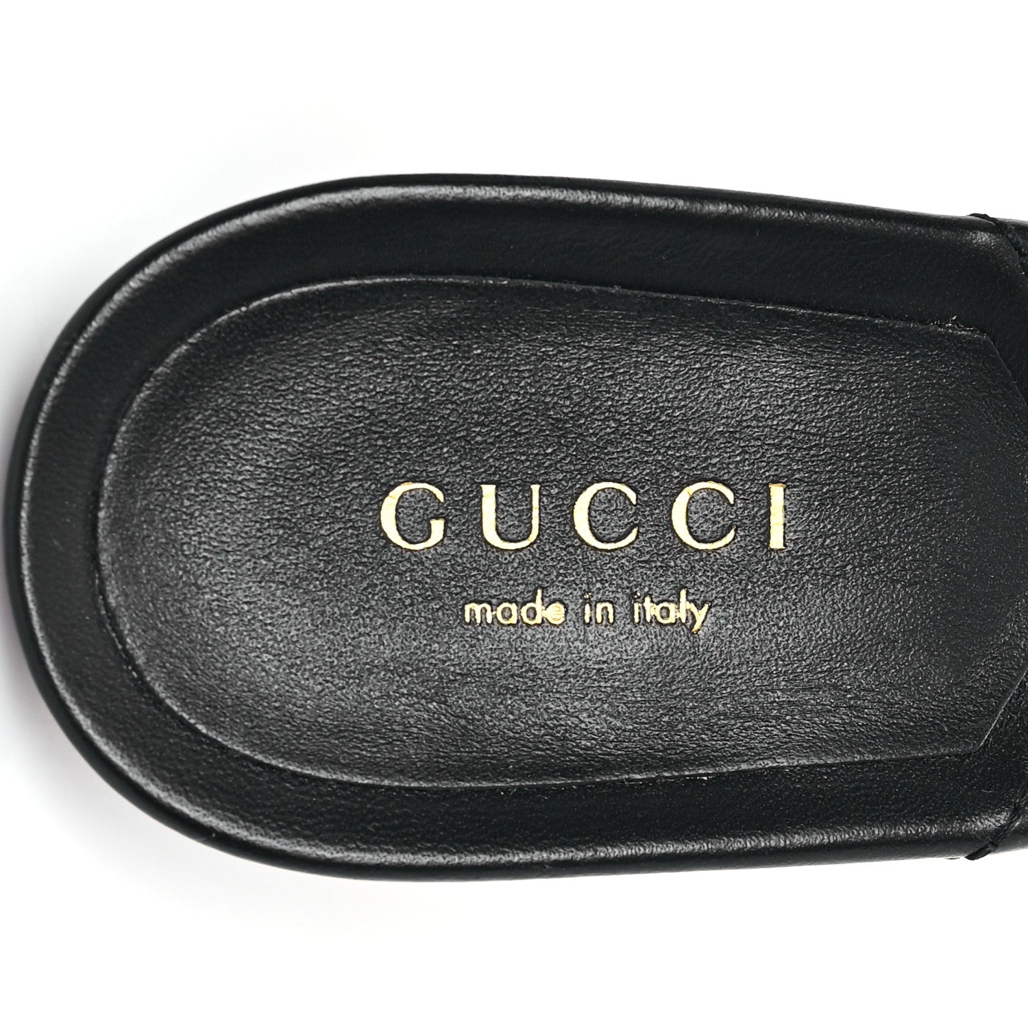 Gucci Nappa Matelasse Monochrome GG Marmont 75mm Slide Sandals 35.5 Black 8 of 10