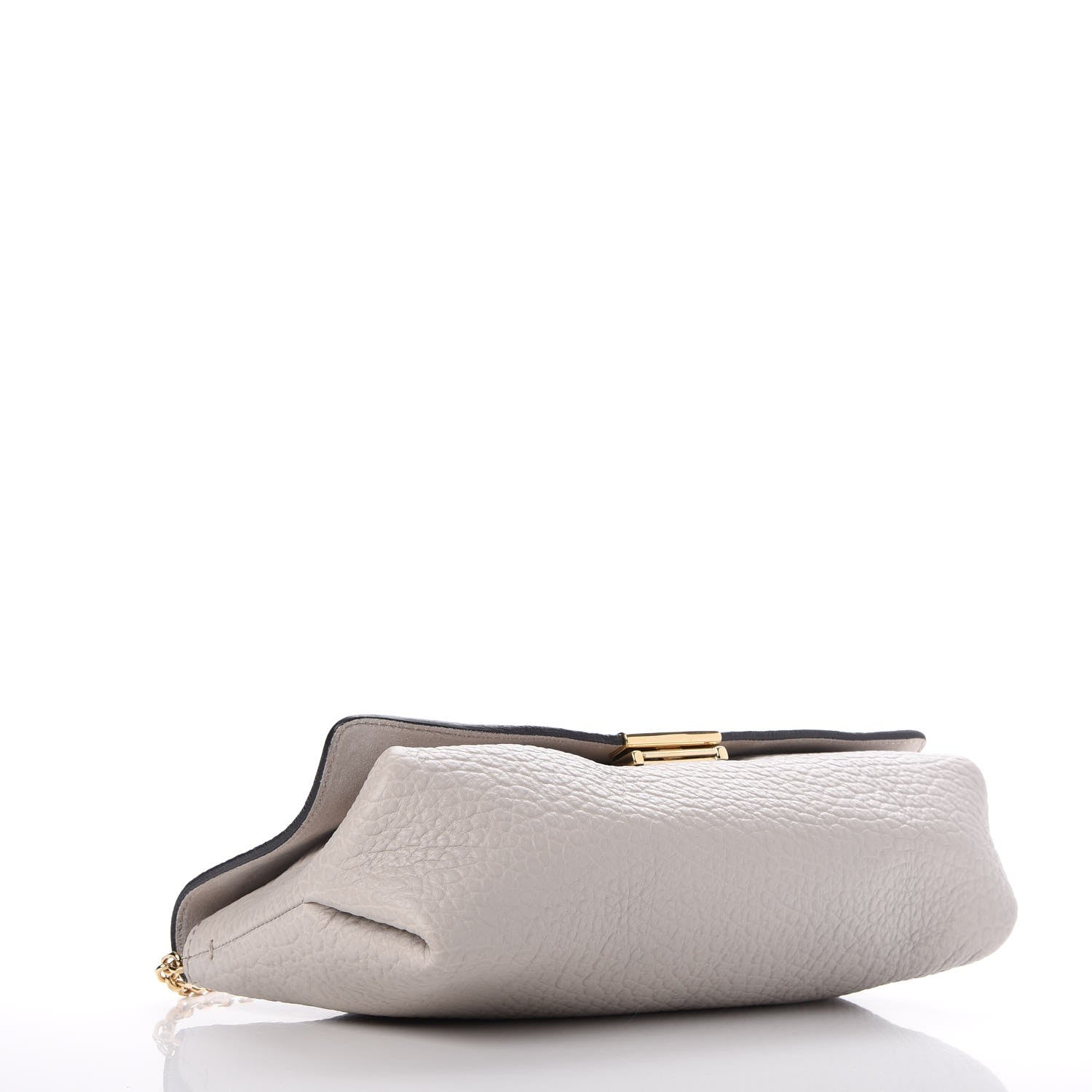 Burberry Signature Grain Medium Mildenhall Crossbody Bag Pale Grey 4 of 8