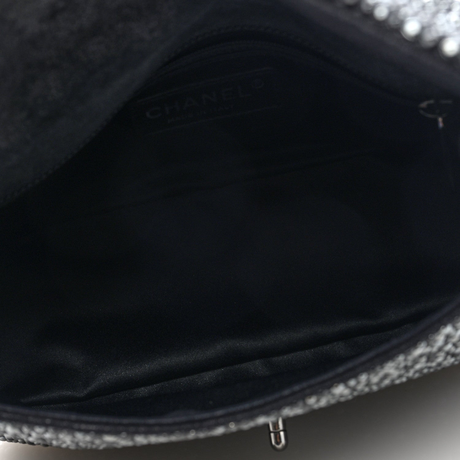 Chanel Suede Beaded Small Flap Dark Grey 5 of 10