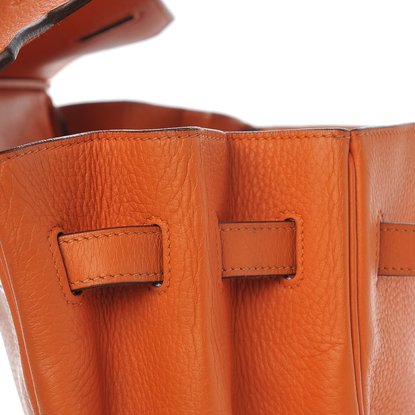 Taurillon Clemence Birkin 35 Orange
