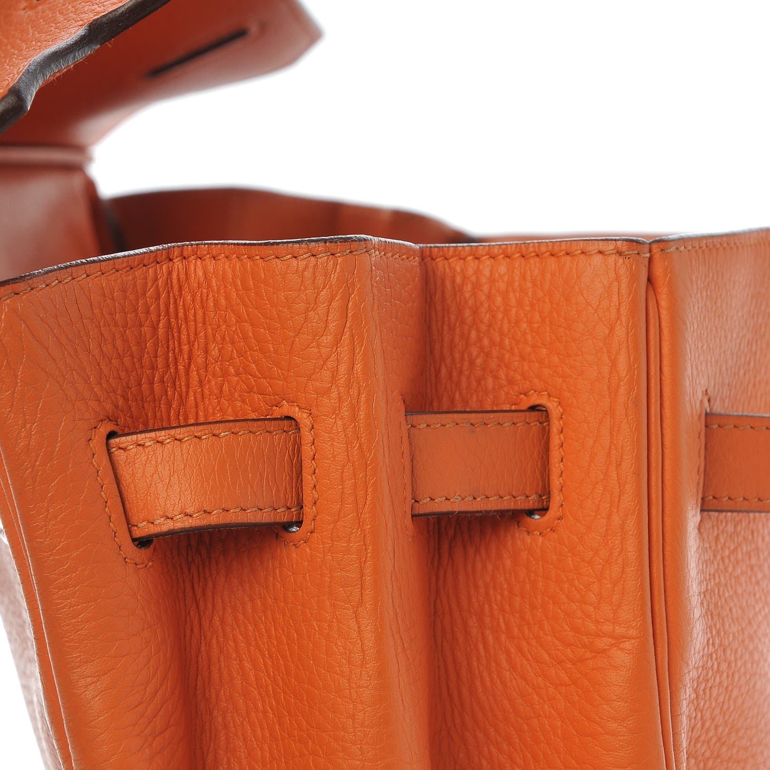 Hermes Taurillon Clemence Birkin 35 Orange 24 of 33