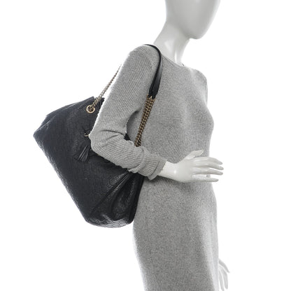 Gucci Guccissima Medium Emily Shoulder Bag Black 2 of 7