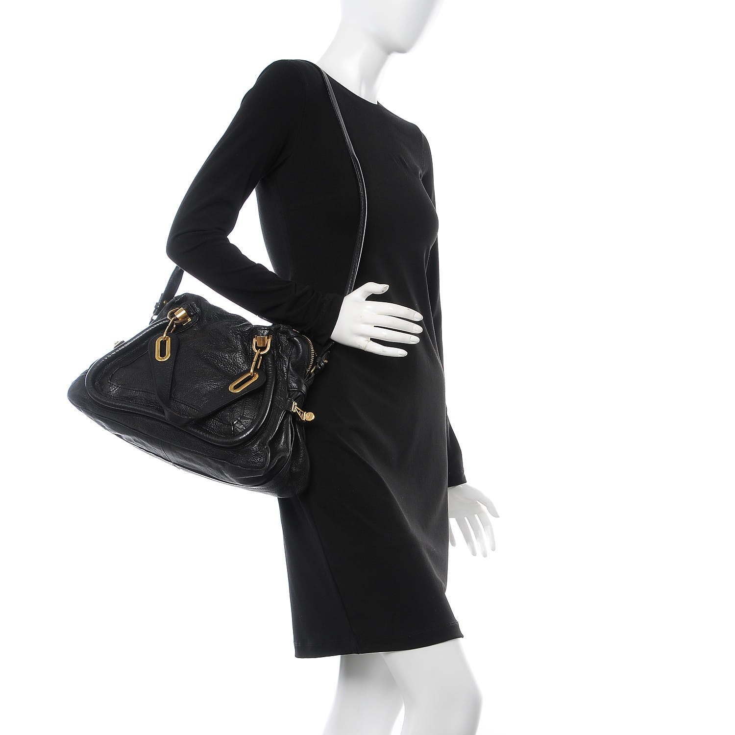 Chloe Calfskin Medium Paraty Black 2 of 9