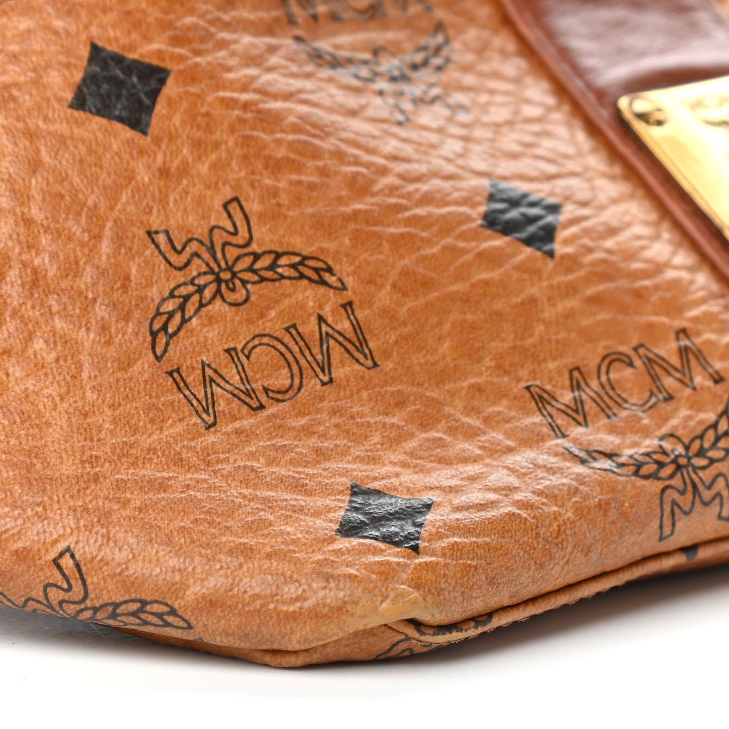 MCM Visetos Belt Bag Cognac 7 of 9
