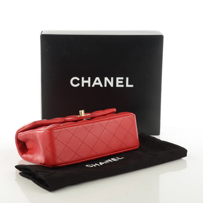 Chanel Lambskin Quilted Mini Rectangular Flap Red 4 of 11