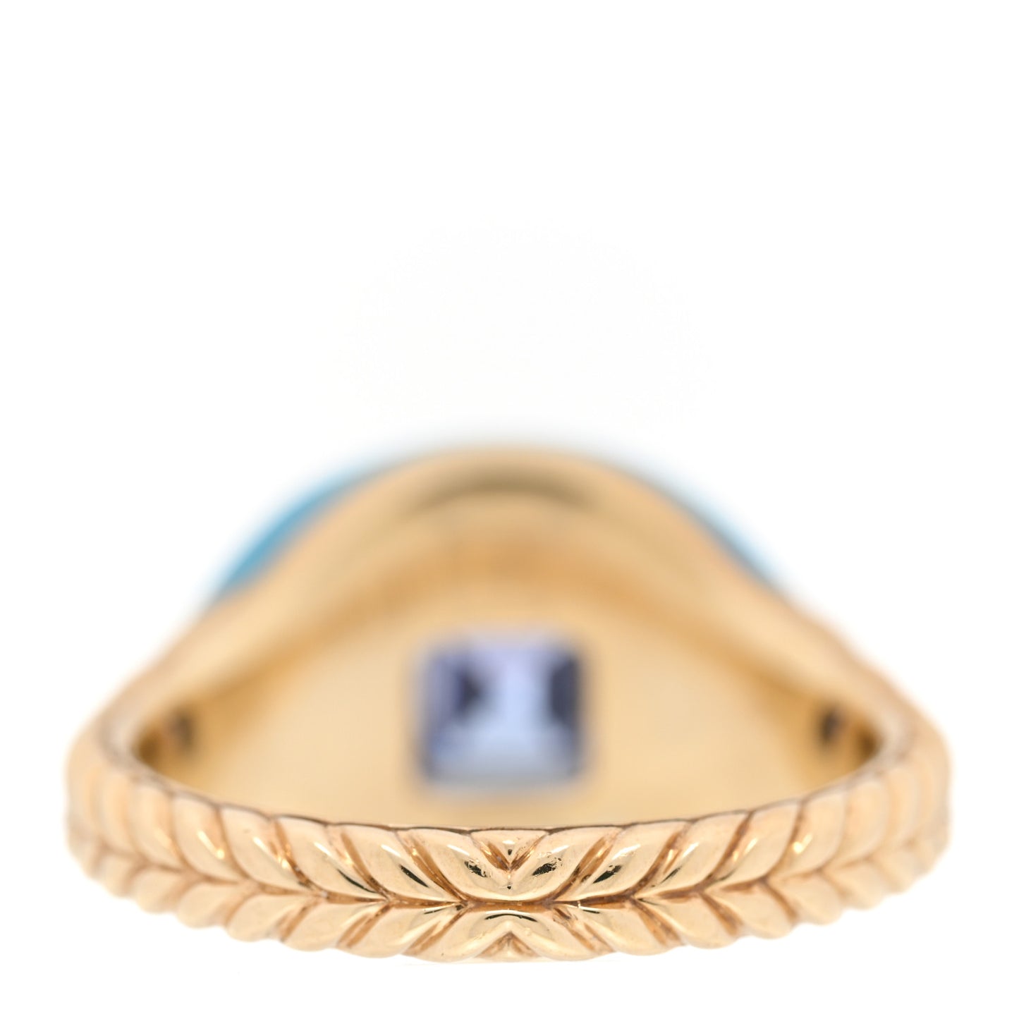 14K Yellow Gold Sterling Silver Enamel Tanzanite Pinky Ring 57 8