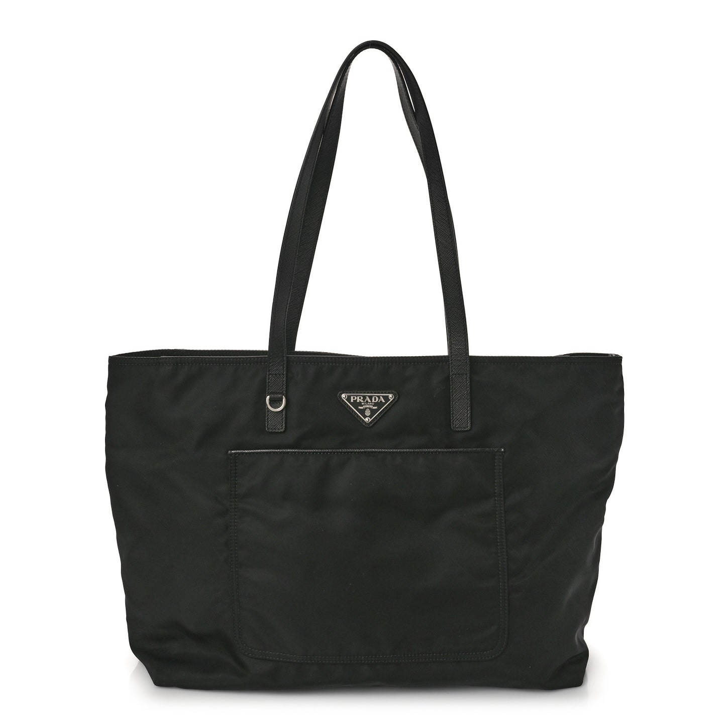 Tessuto Nylon Saffiano Vela Tote Black