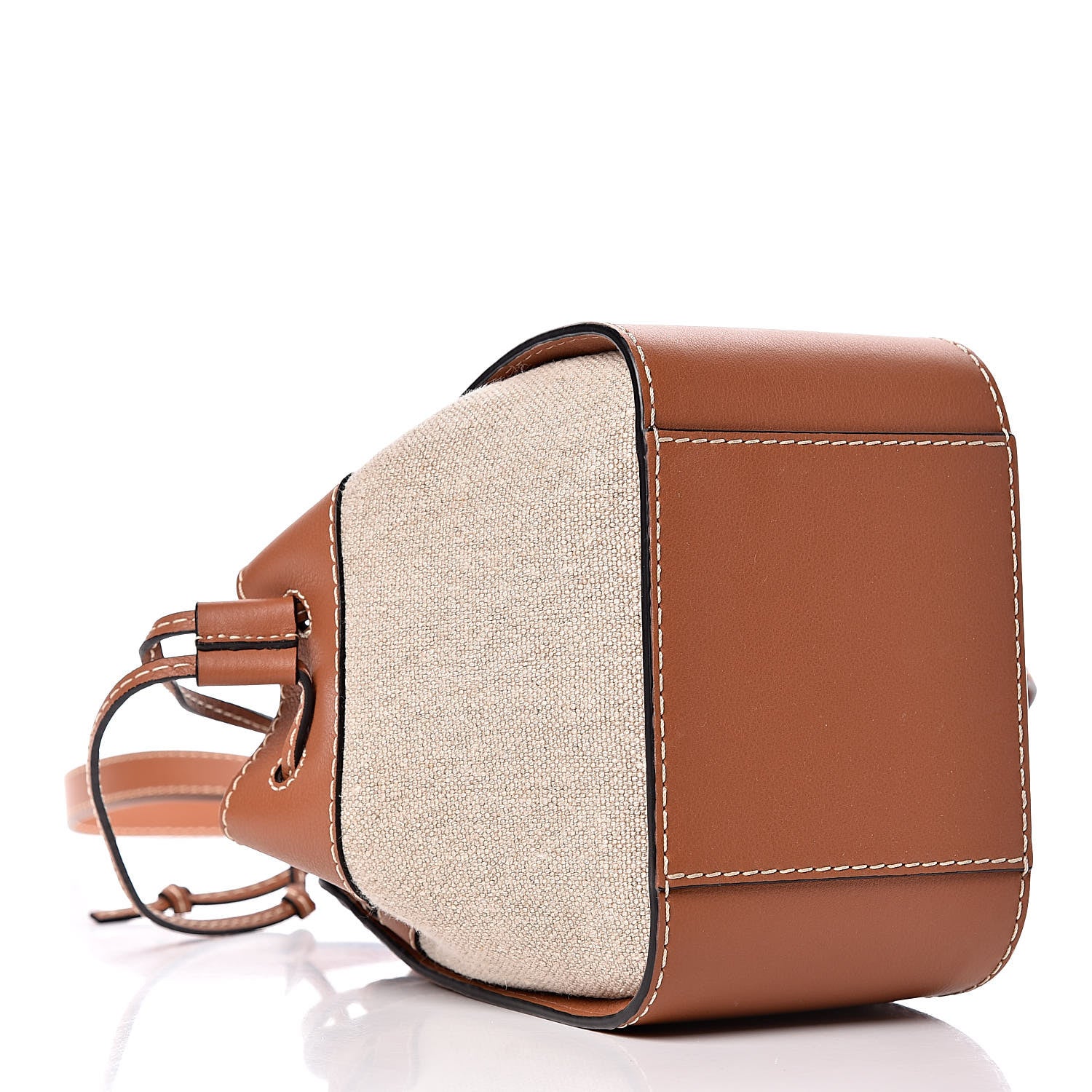 Loewe Calfskin Canvas Mini Hammock Shoulder Bag Natural Tan 4 of 9