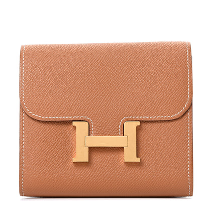 Hermes Epsom Constance Short Wallet Gold 1 of 9