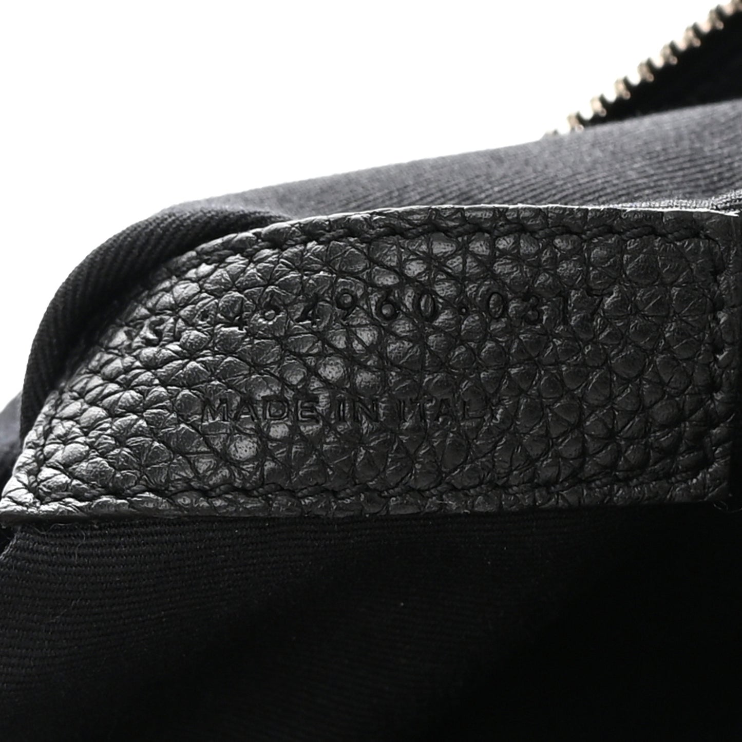 Grained Calfskin Small Supple Sac De Jour Black