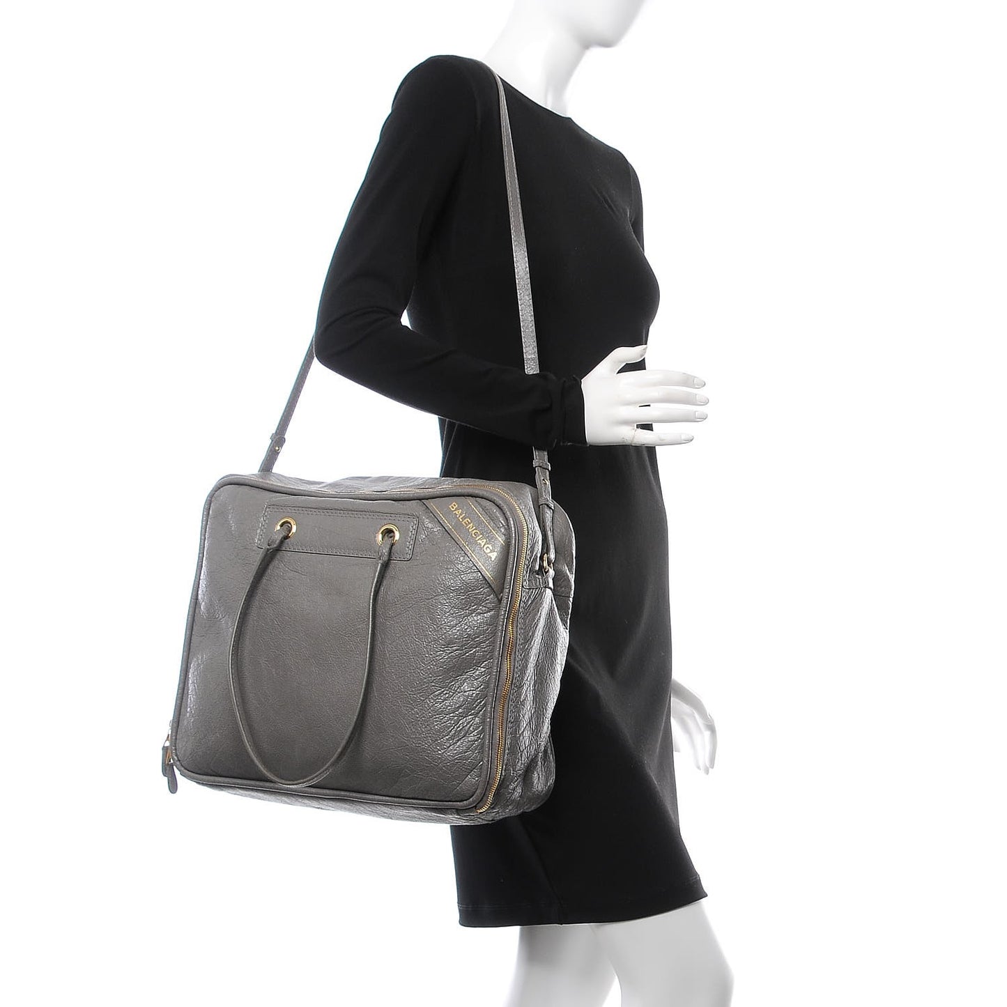 Agneau Medium Blanket Square Tote Grey