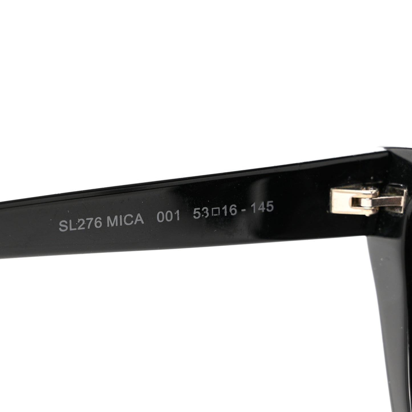 Acetate Mica Cat Eye Sunglasses SL 276 Black