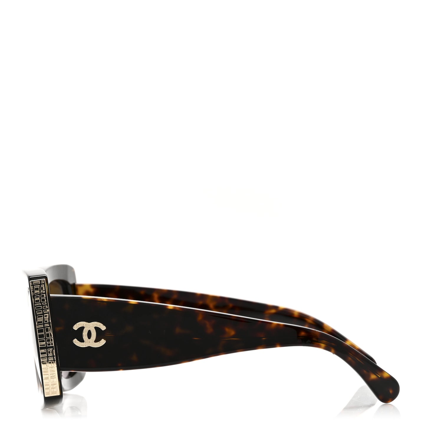 Acetate Rectangle Sunglasses 5435-A Tortoise