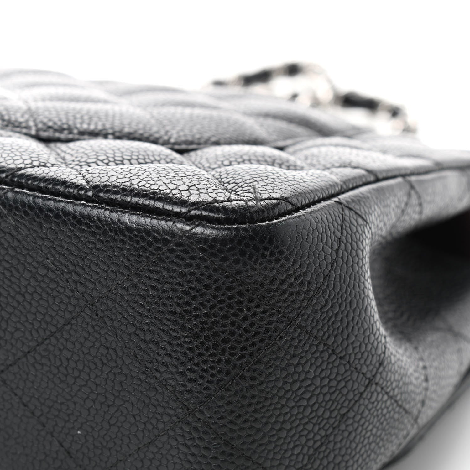 Chanel Caviar Quilted Jumbo Double Flap Black 9 of 18