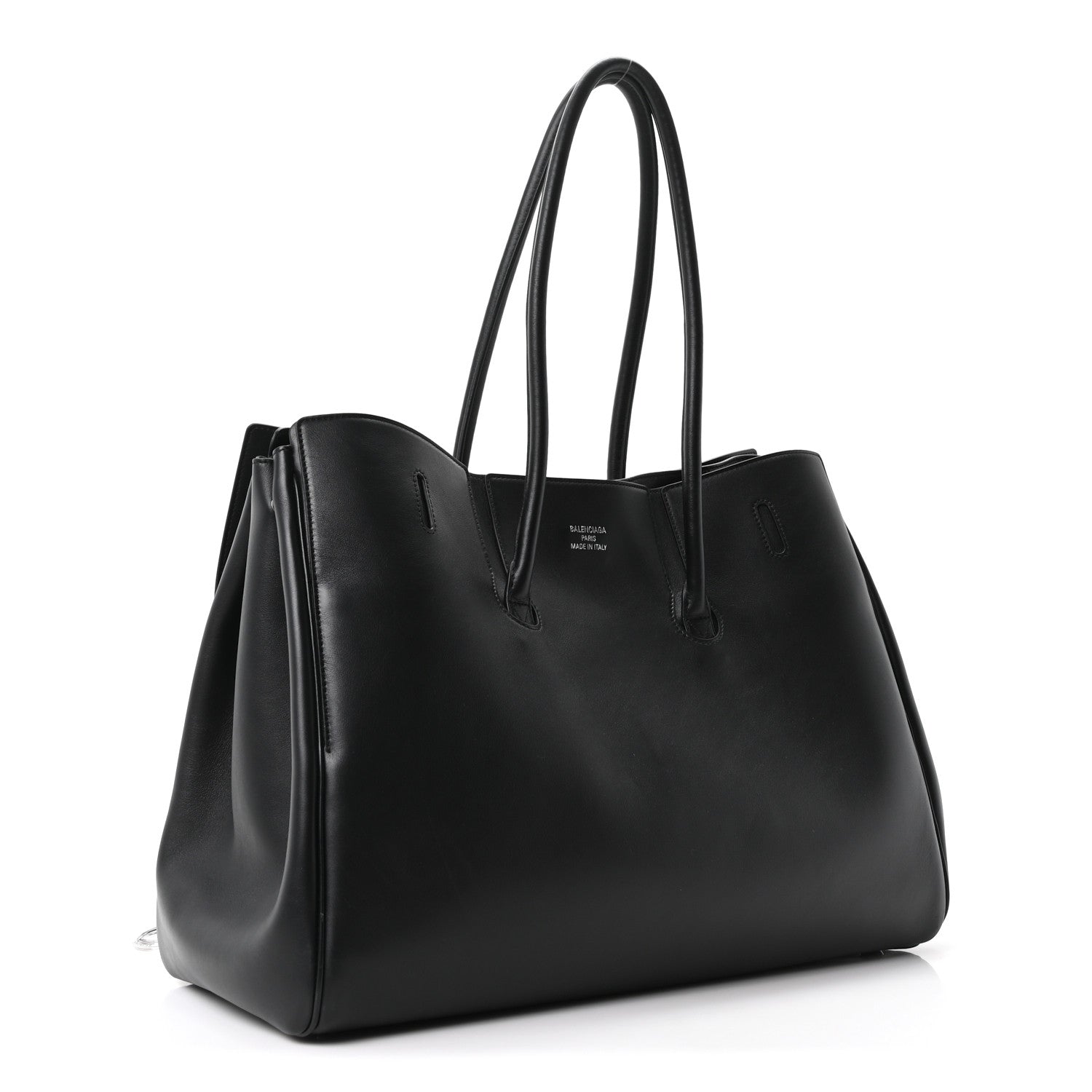 Balenciaga Smooth Calfskin Large Bel Air Carry All Bag Black 3 of 9
