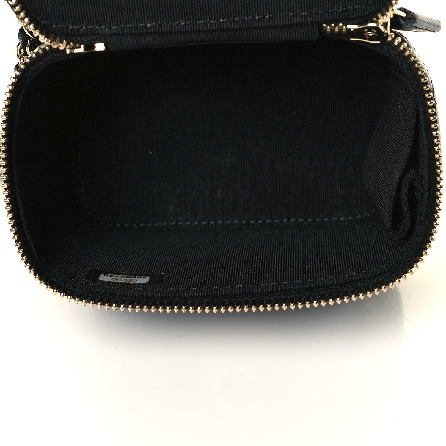 Chanel Lambskin Quilted Trendy Mini Vanity Case With Chain Black 7 of 8