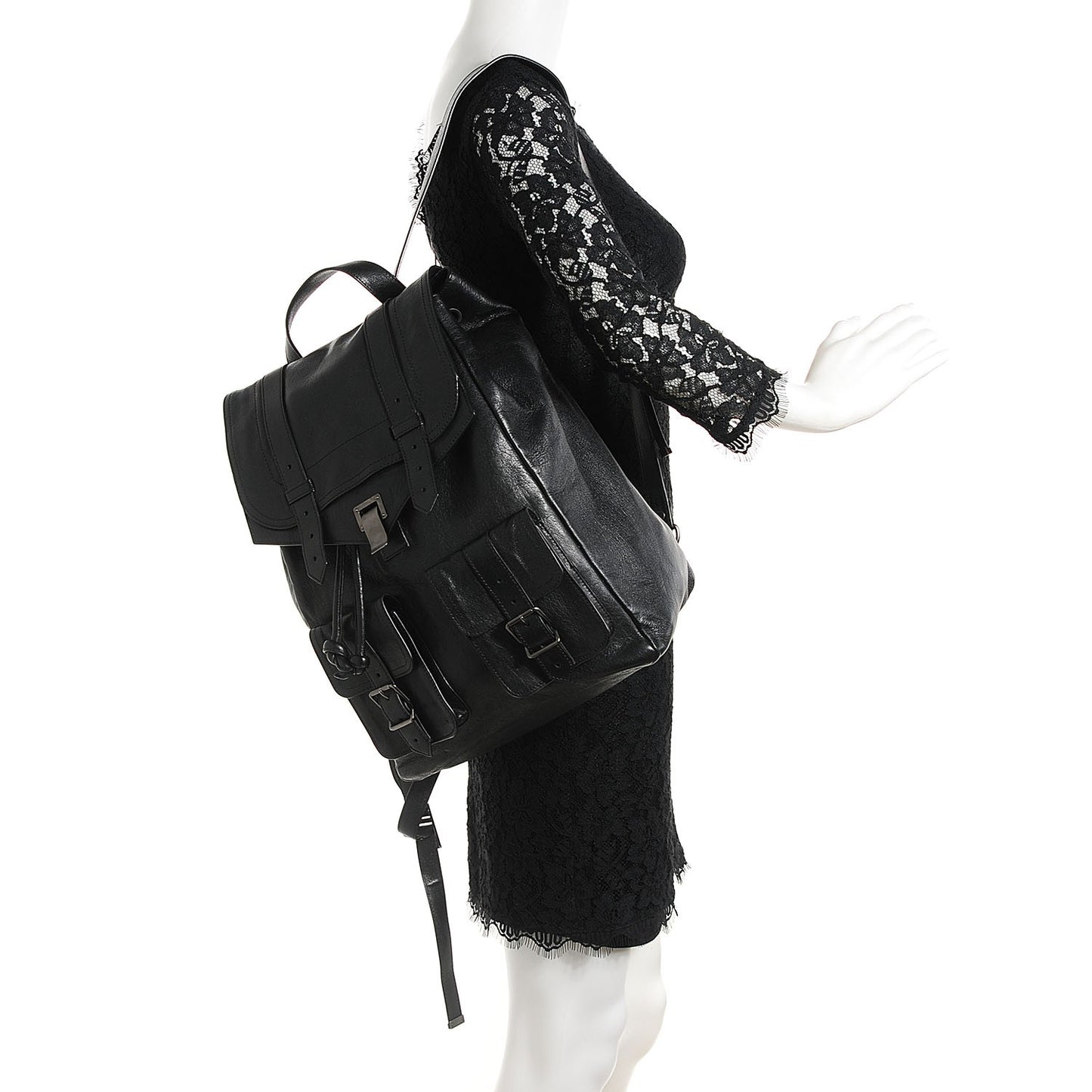 Lambskin PS1 Backpack Black