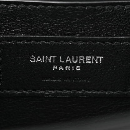 Saint Laurent Box Calfskin Monogram Medium Solferino Satchel Black 6 of 11