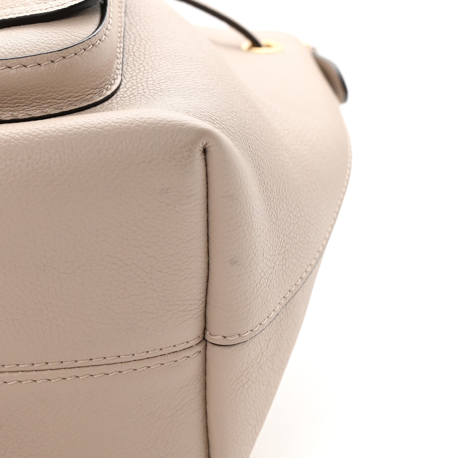 Louis Vuitton Calfskin Lockme Bucket MM Greige 10 of 11