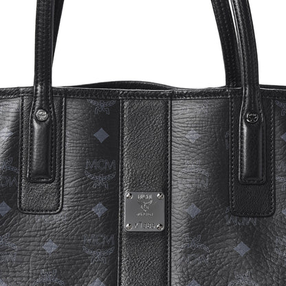 MCM Visetos Medium Liz Reversible Shopper Tote Black 13 of 15