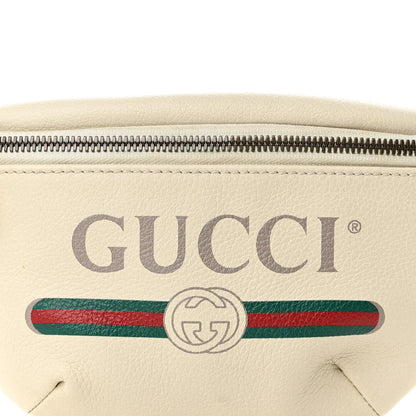 Gucci Grained Calfskin Small Logo Belt Bag White 8 of 10