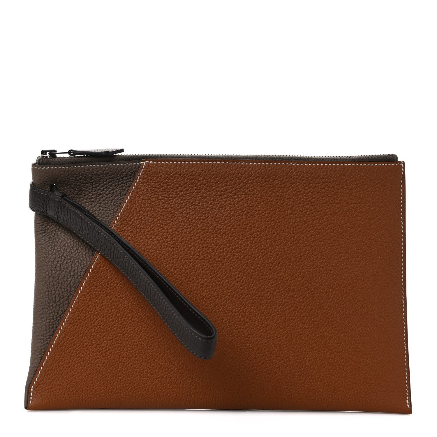 Hermes Togo Cabavertige 30 Pouch Gold Etoupe 1 of 6