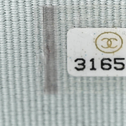 Chanel Lambskin Quilted Small Top Handle Vanity Case With Chain Light Blue 7 of 10