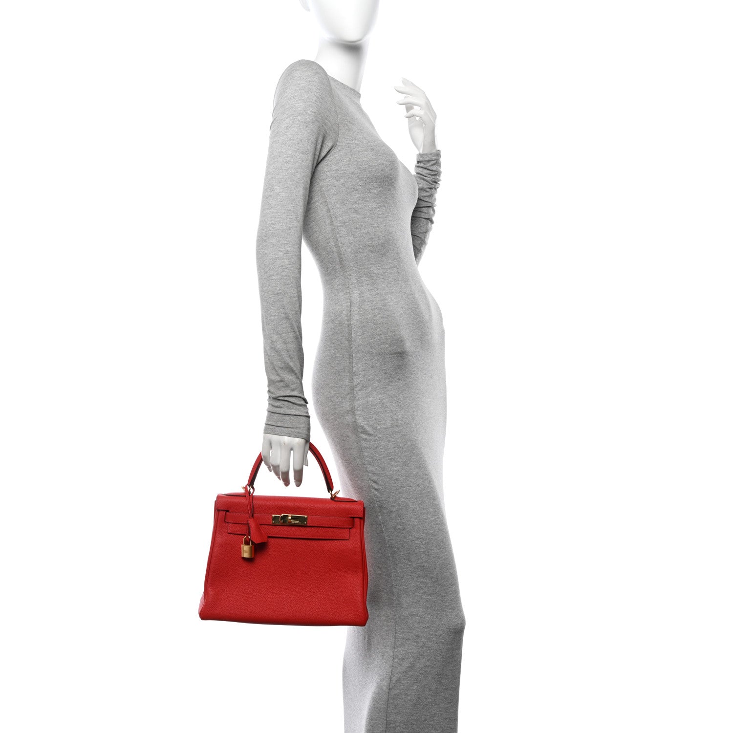 Hermes Togo Kelly Retourne 28 Rouge Casaque 2 of 13