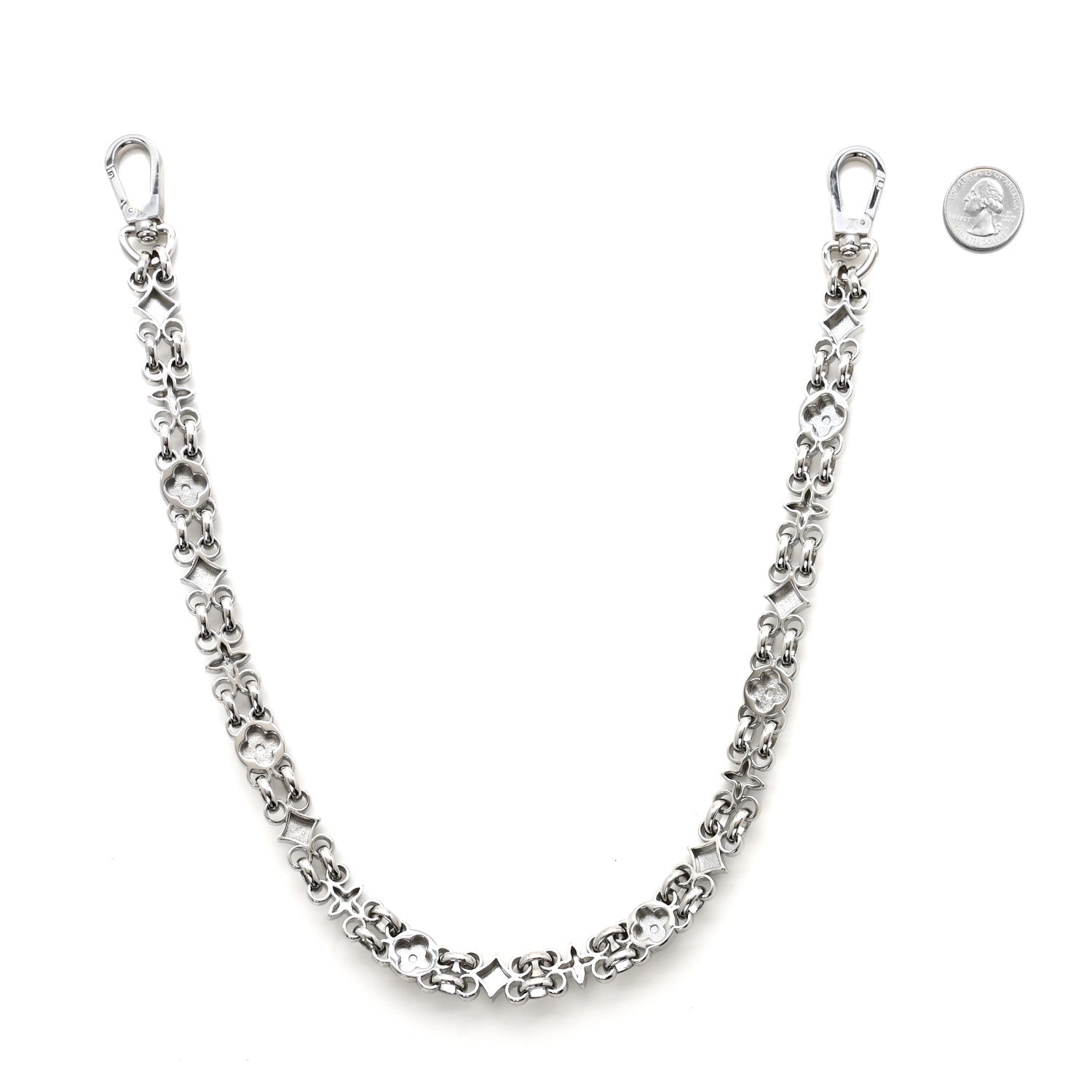 Louis Vuitton Metal My Flower Chain Bag Charm Silver 2 of 3