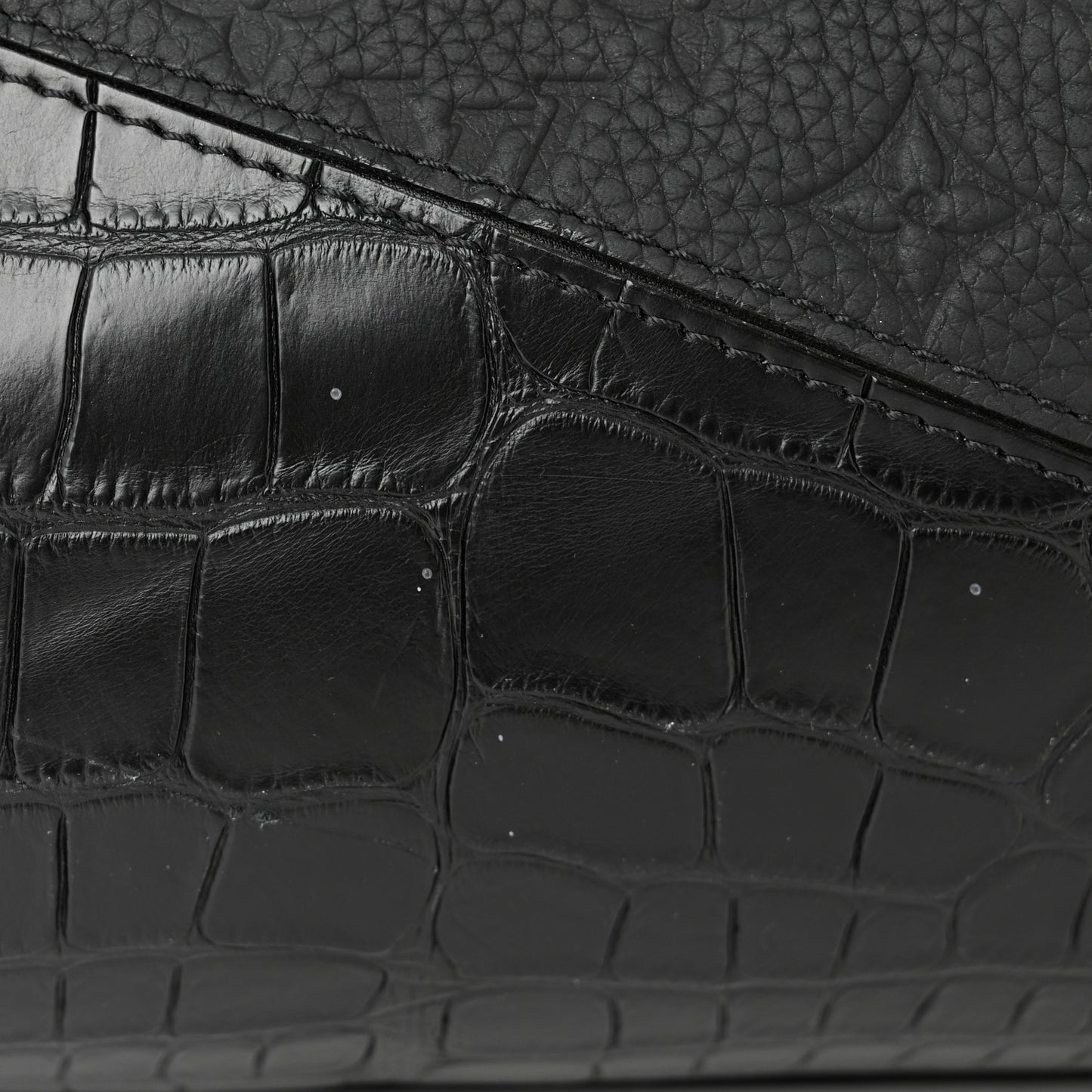 Ostrich Crocodile Empreinte Monogram Grand Sac