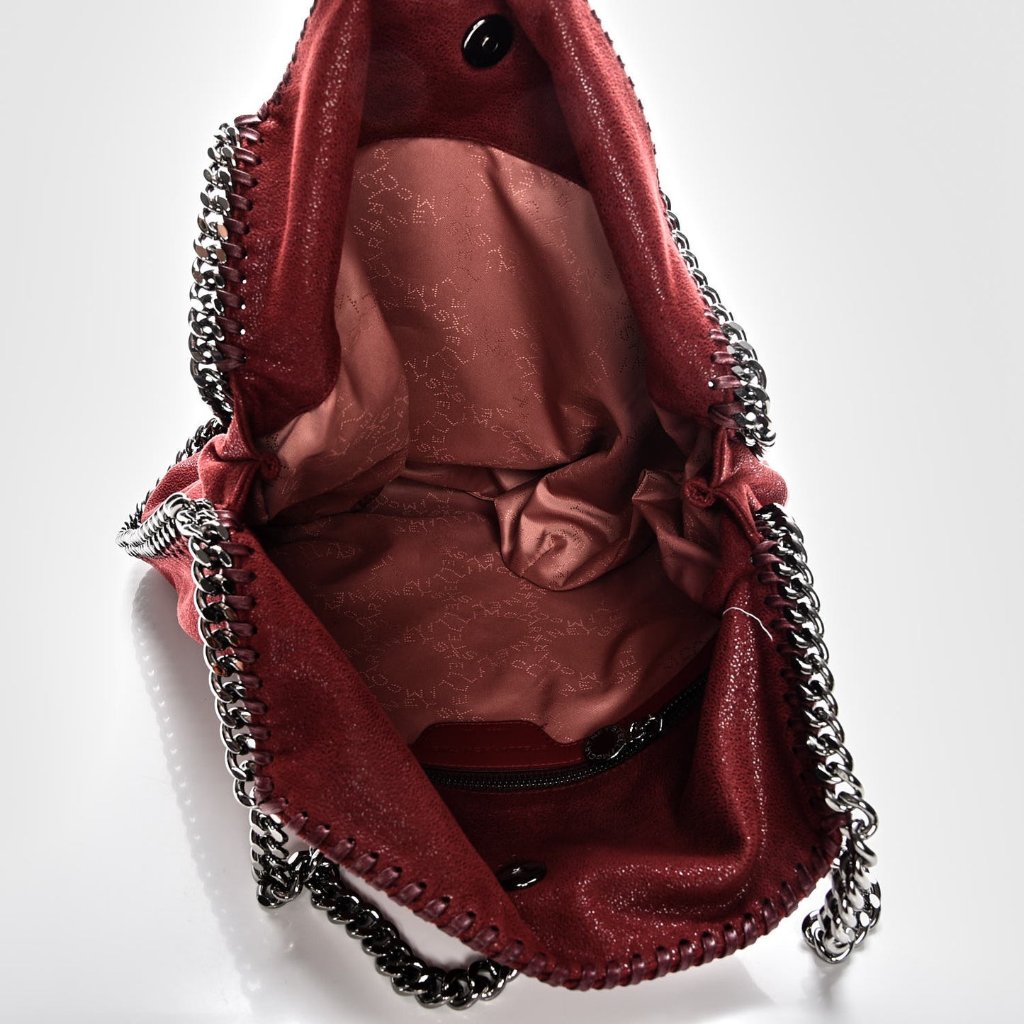Shaggy Deer Small Falabella Tote Red