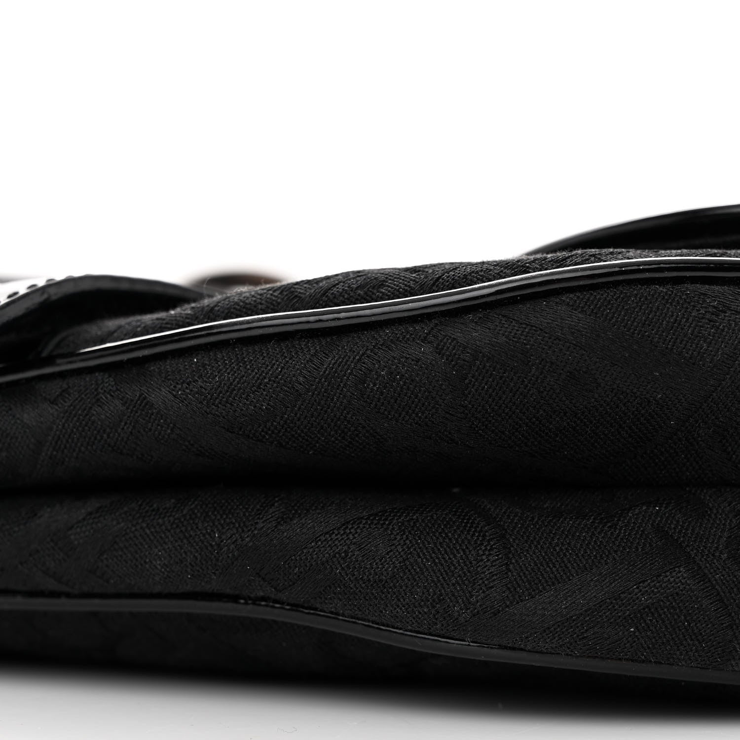 Christian Dior Monogram Saddle Bag Black 10 of 11