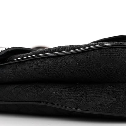 Christian Dior Monogram Saddle Bag Black 10 of 11