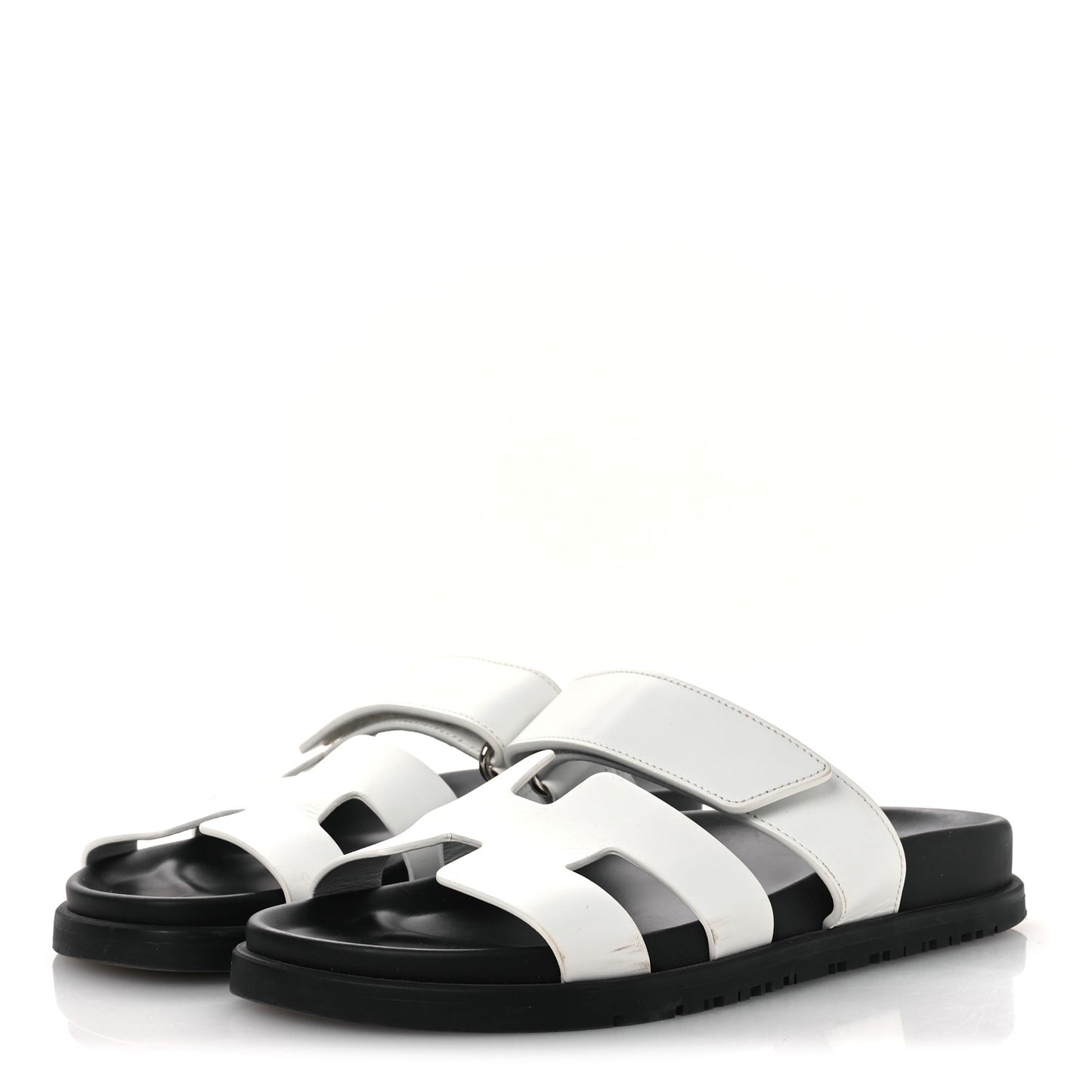 Calfskin Womens Chypre Sandals 36.5 White
