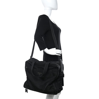 Prada Tessuto Nylon Travel Briefcase Black 2 of 10