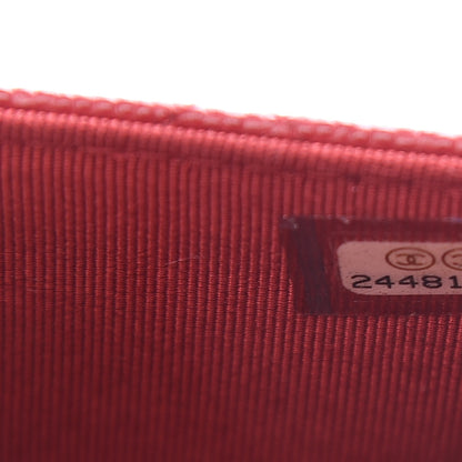Chanel Caviar Quilted Wallet on Chain WOC Red 7 of 11