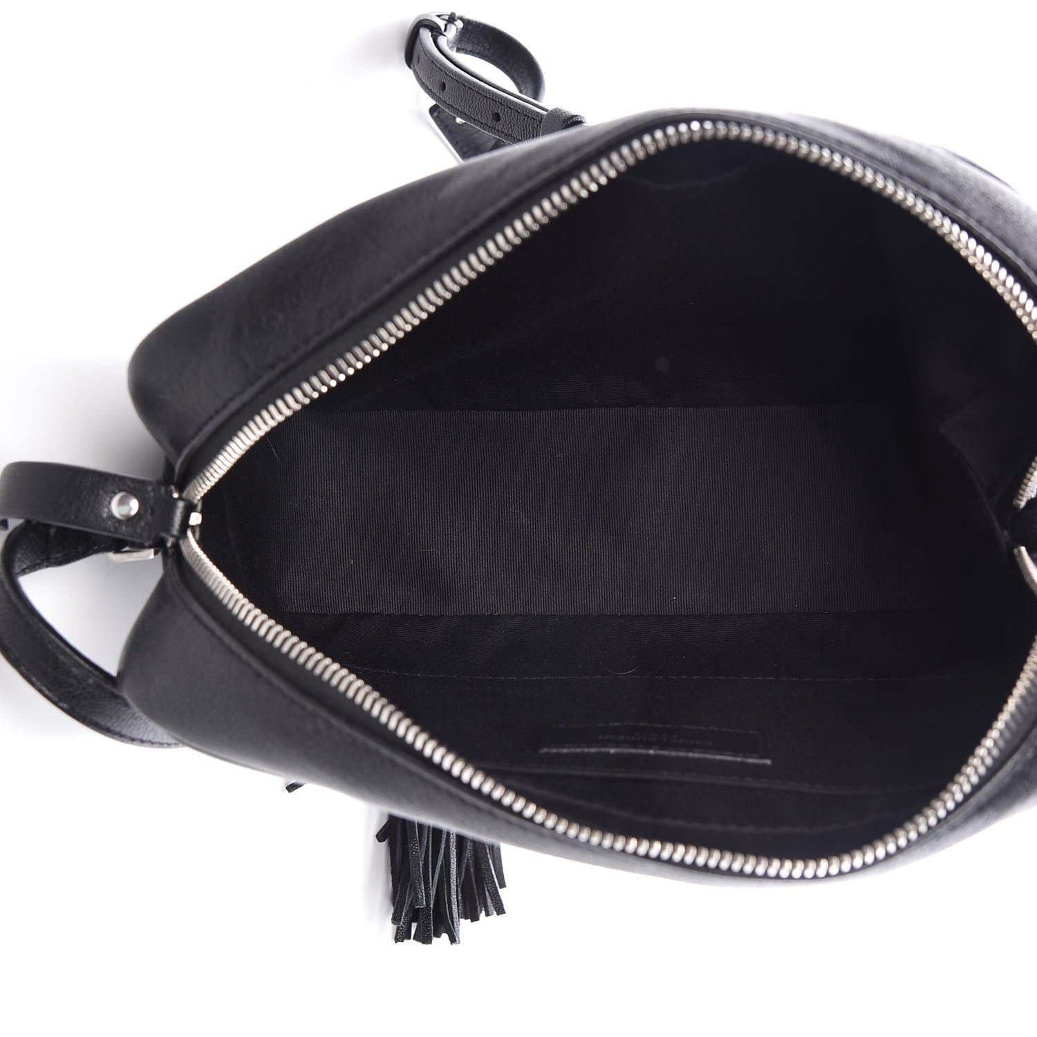 Saint Laurent Lambskin Monogram Small Lou Camera Bag Black 5 of 9