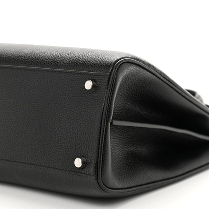 Gucci Grainy Calfskin Medium Zumi Top Handle Bag Black 11 of 11