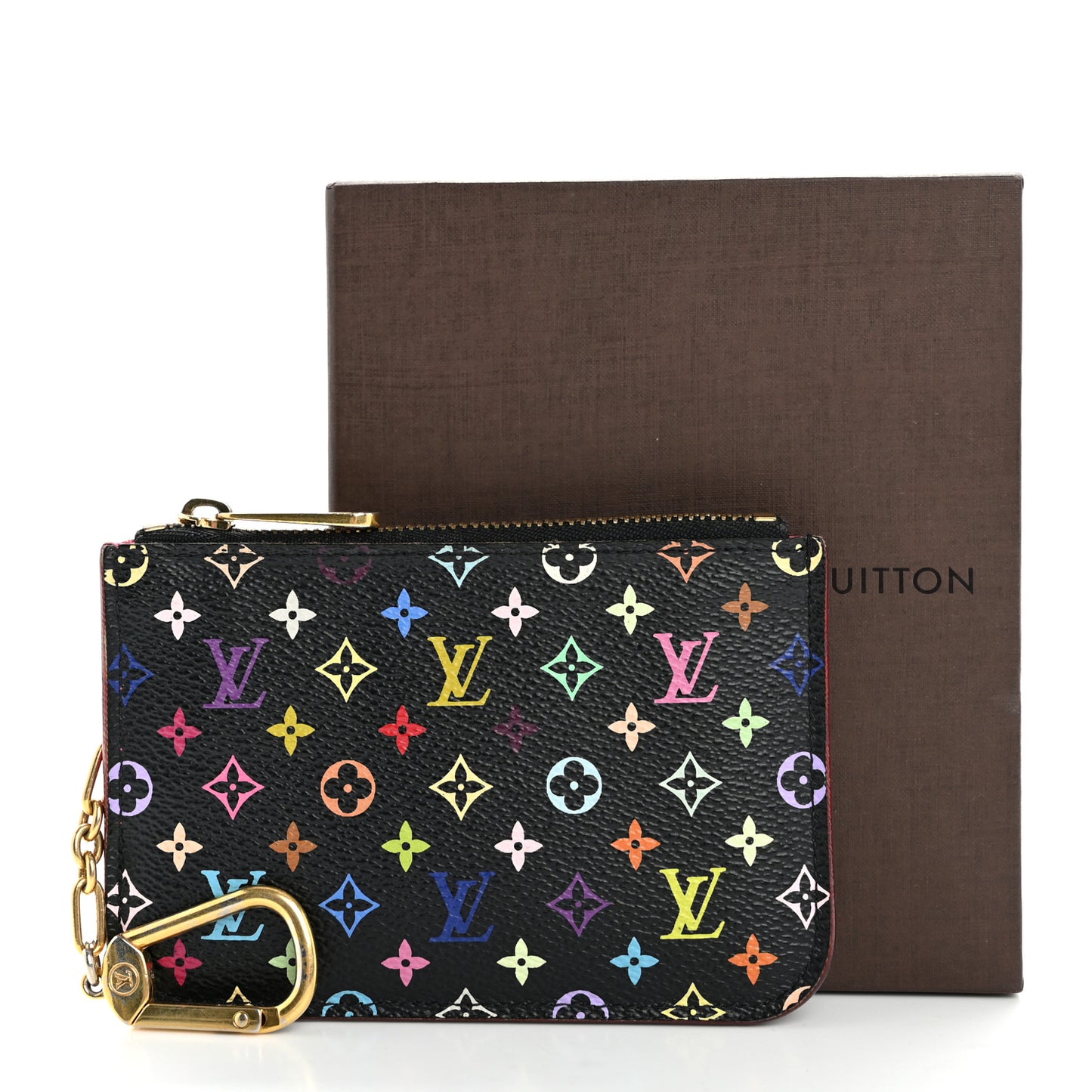Monogram Multicolor Key Pouch Black Grenade