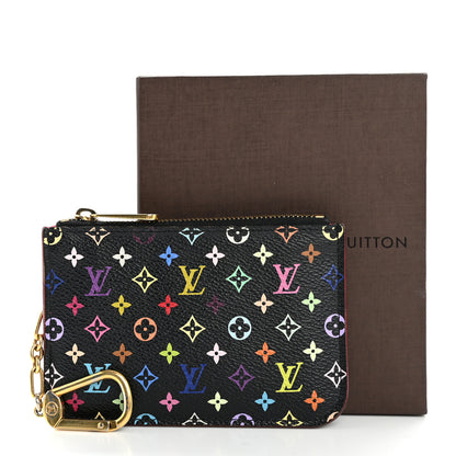 Louis Vuitton Monogram Multicolor Key Pouch Black Grenade 14 of 14