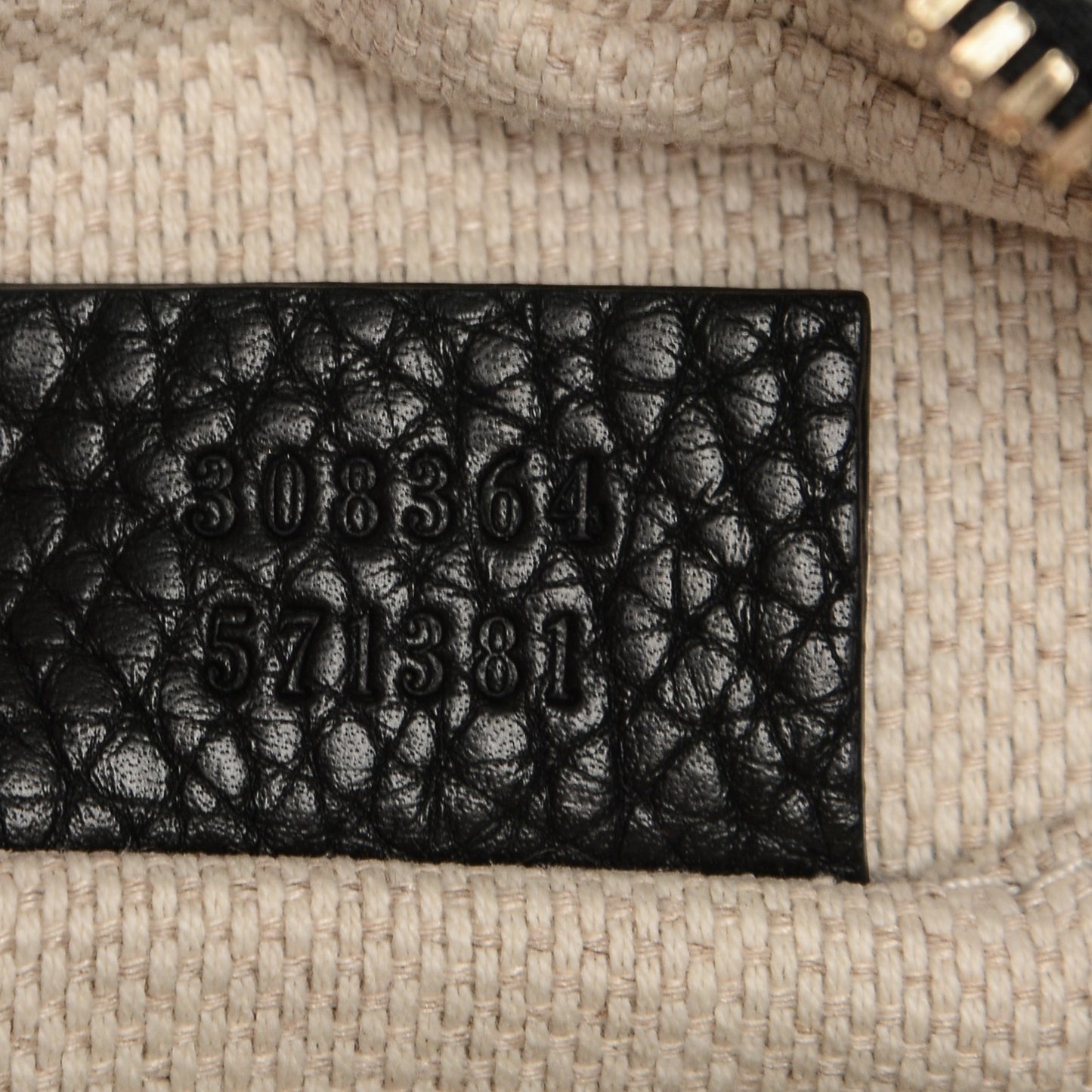 Pebbled Calfskin Small Soho Disco Bag Black