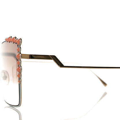 Fendi Square Dots Sunglasses FF 0259/S Gold 7 of 8