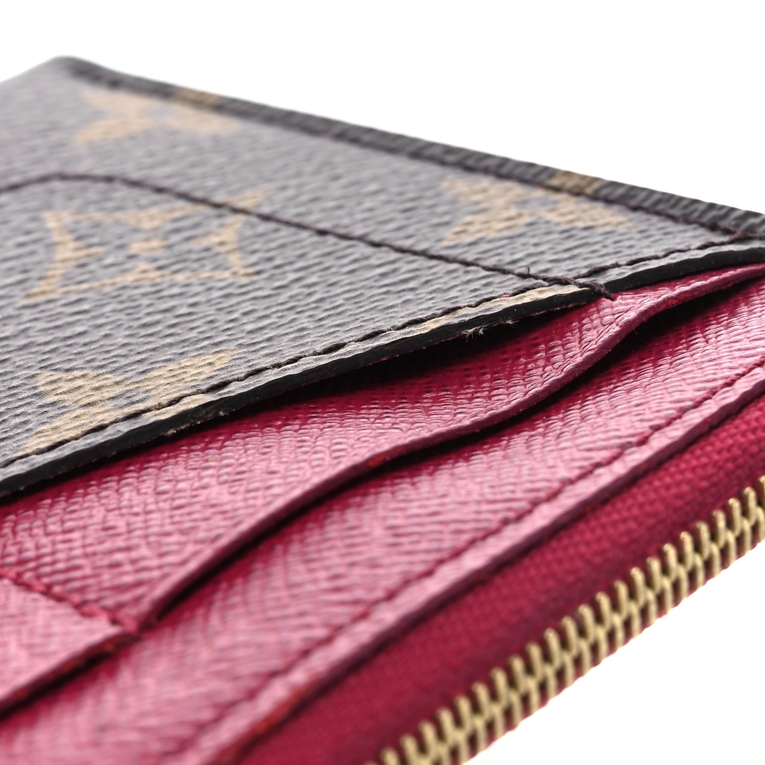 Louis Vuitton Monogram Zipped Card Holder Fuchsia 7 of 11