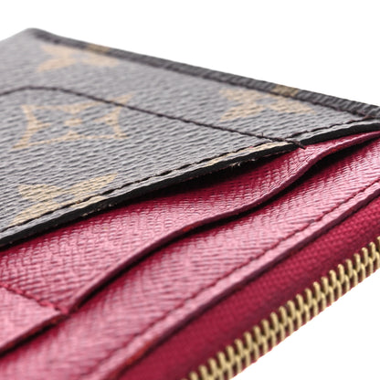 Louis Vuitton Monogram Zipped Card Holder Fuchsia 7 of 11