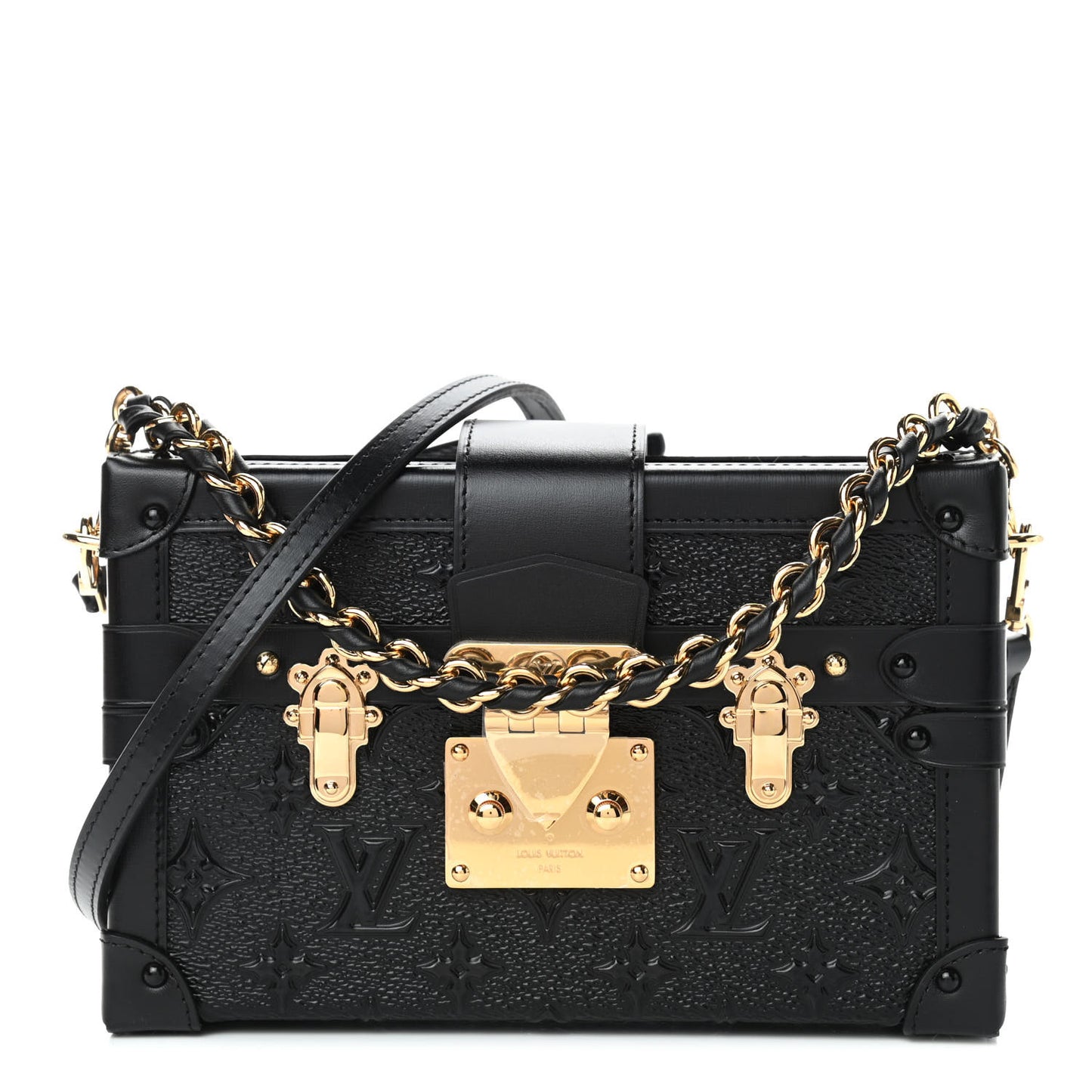 Midnight Canvas Petite Malle Black