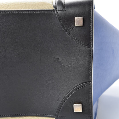 Celine Elephant Calfskin Mini Tri-Color Luggage Beige 16 of 18