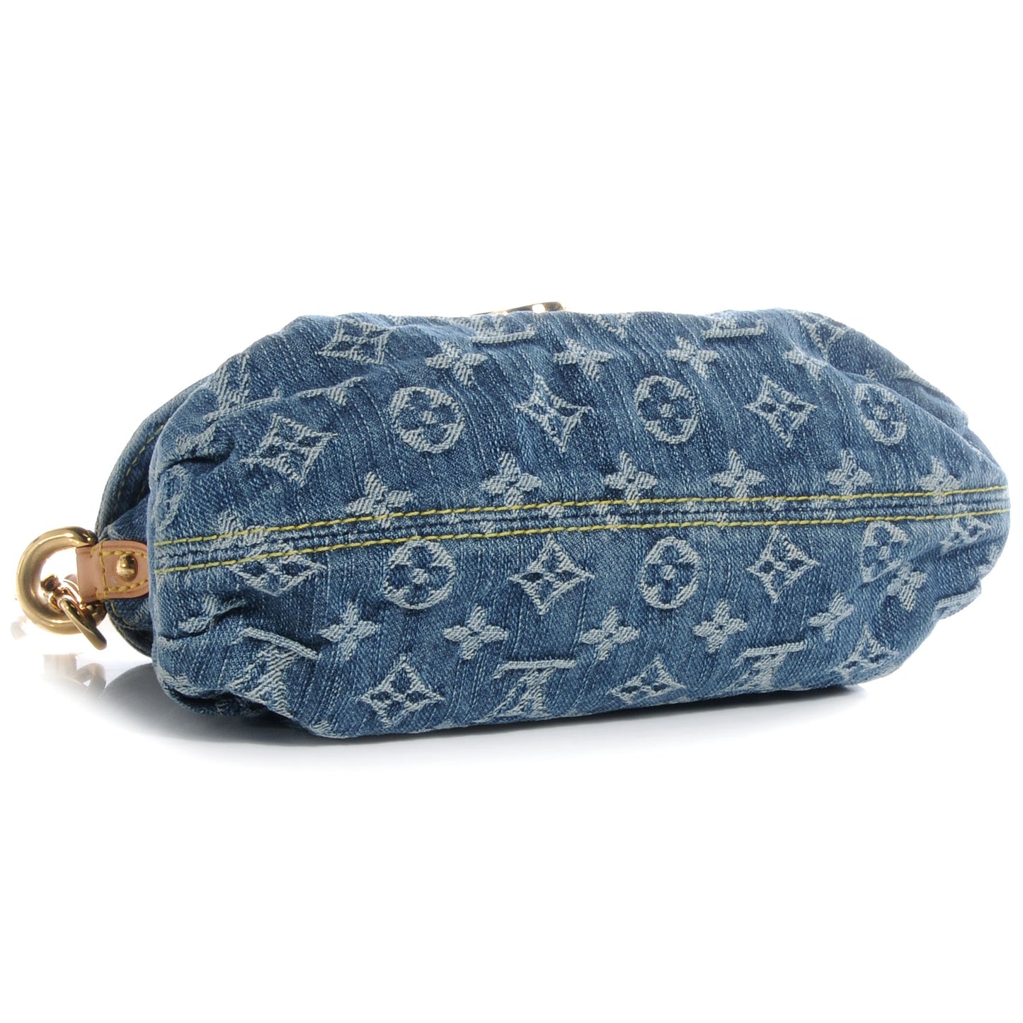 Monogram Denim Mini Pleaty Blue