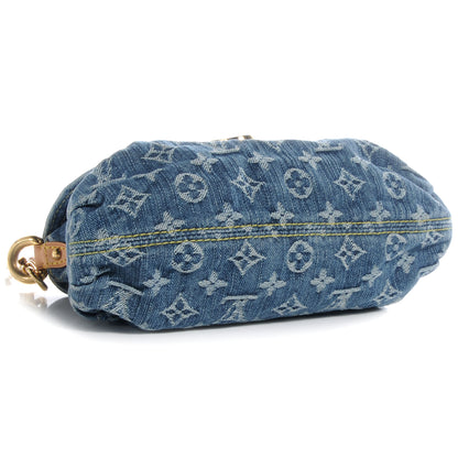 Louis Vuitton Monogram Denim Mini Pleaty Blue 4 of 7
